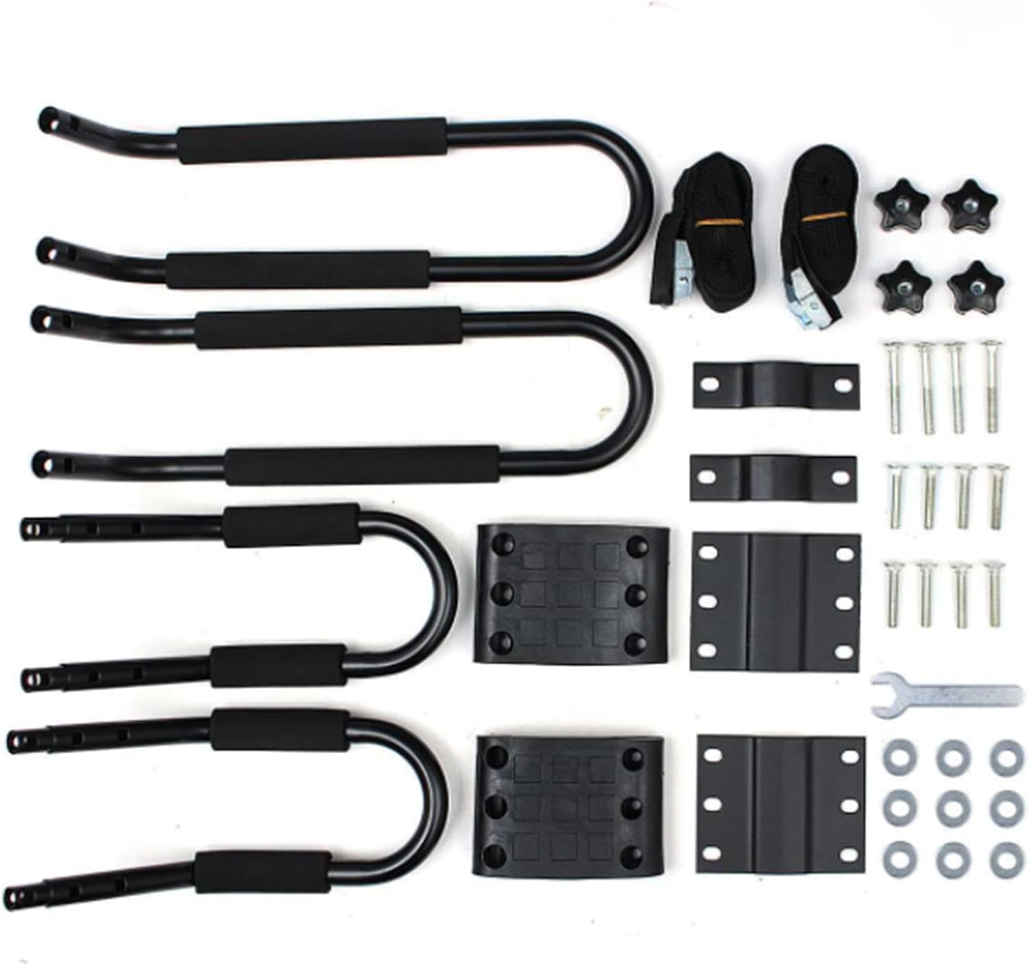 Kayak Roof Rack &ndash; Heavy Duty Canoe Carrier for Suv/Trucks | 75Lb Capacity | Anti-Rust Alloy Steel | Includes 2 Tie-Down Ropes | Fits Most Crossbars (Excludes Some Models) image number 2