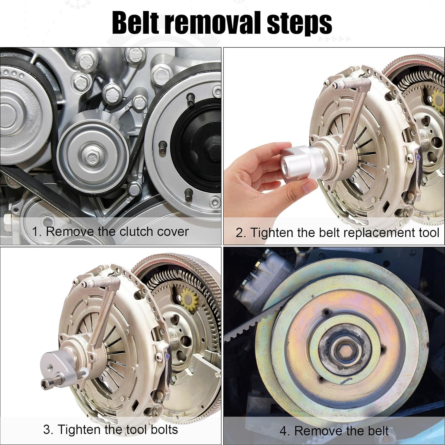 Belt Changing Tool, Clutch Spreader Cvt Drive Belt Clutch Spreader Tool Belt Changing Tool for Can Am CVT Belt Changing Tool Compatible with 2017-2022 Can Am Maverick X3 image number 4