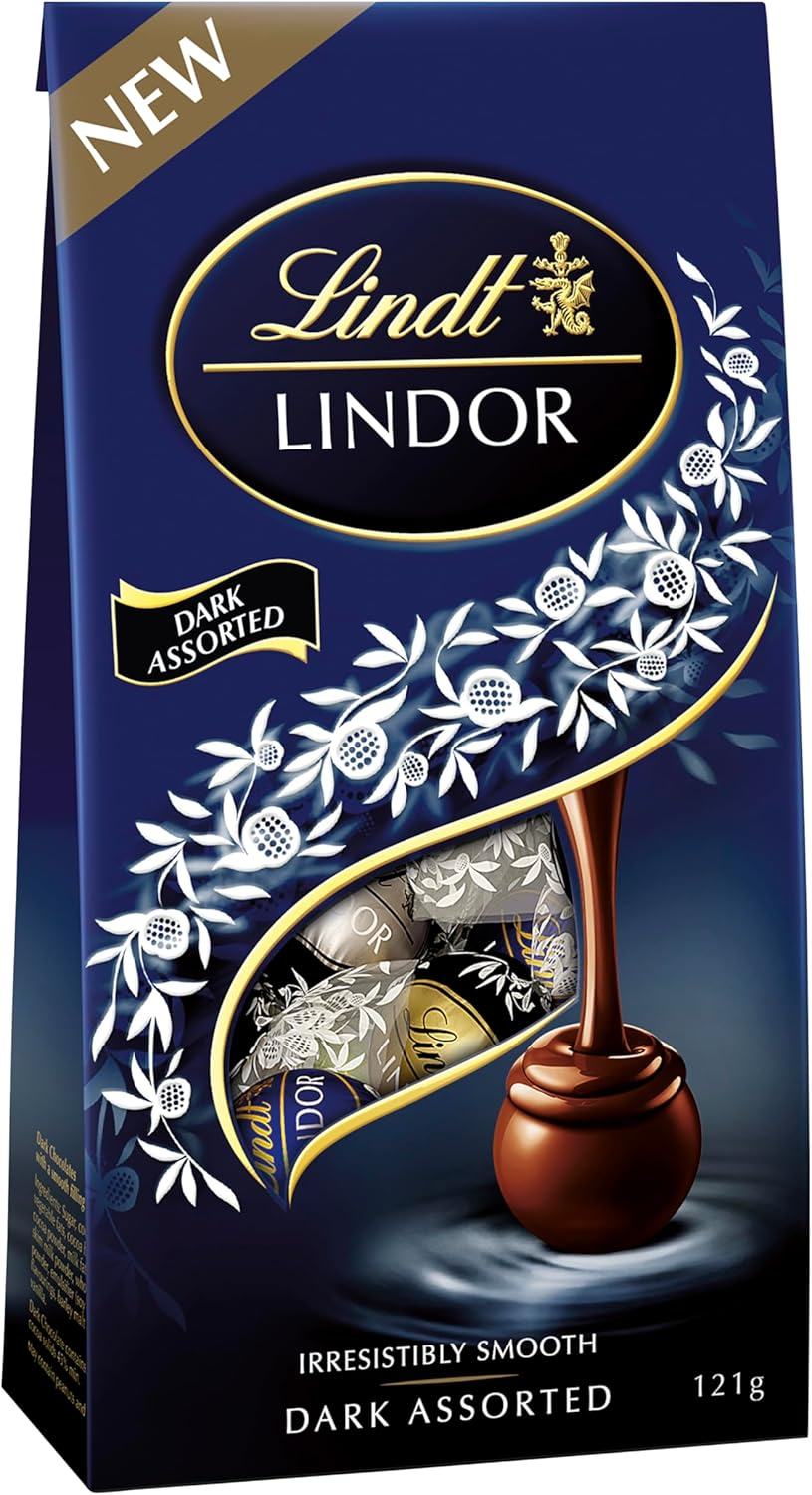 Lindt LINDOR Dark Assorted Chocolate Bag 121G