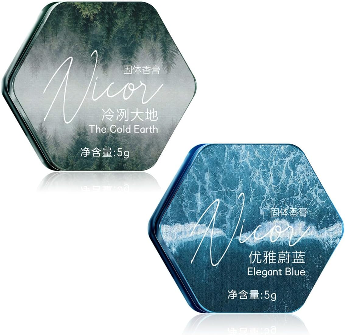 Solid Cologne 2 Pack All Natural and Organic Concentrated Men Solid Perfume with Cedar Wood, Jasmine, Vetiver, Geranium, Sandalwood Cologne for Mens Cologne Balm Travel Cologne Wax Men'S Fragrance image number 1