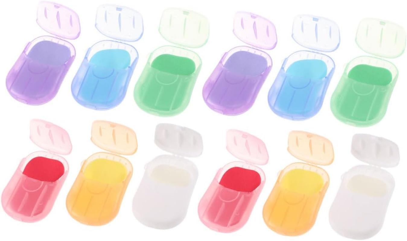 12 Boxes Sheets Paper Soap Mini Soaps Soap Paper Pp Travel Portable Hand Soap