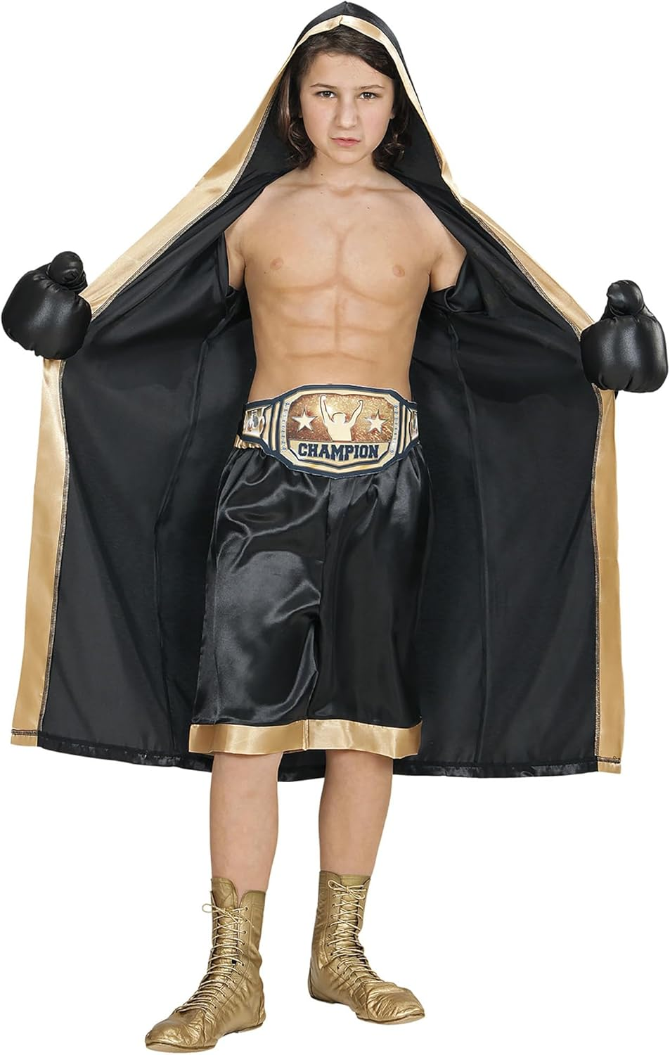 Widmann 11011294 Children'S Boxer World Champion Costume, Multicoloured, 140 (EU) image number 4