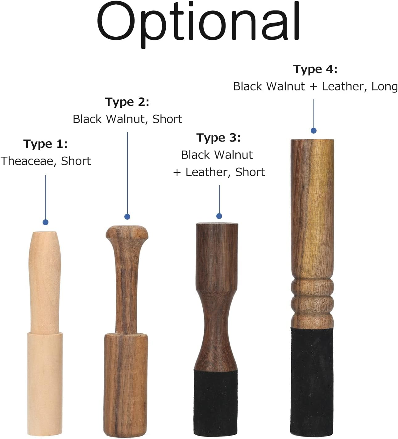 Tibetan Singing Bowl Mallet Buddha Sound Bowl Wood Striker Meditation Sound Bowl Mallet Stick for Healing Mindfulness Relaxation Yoga QIUNI image number 5