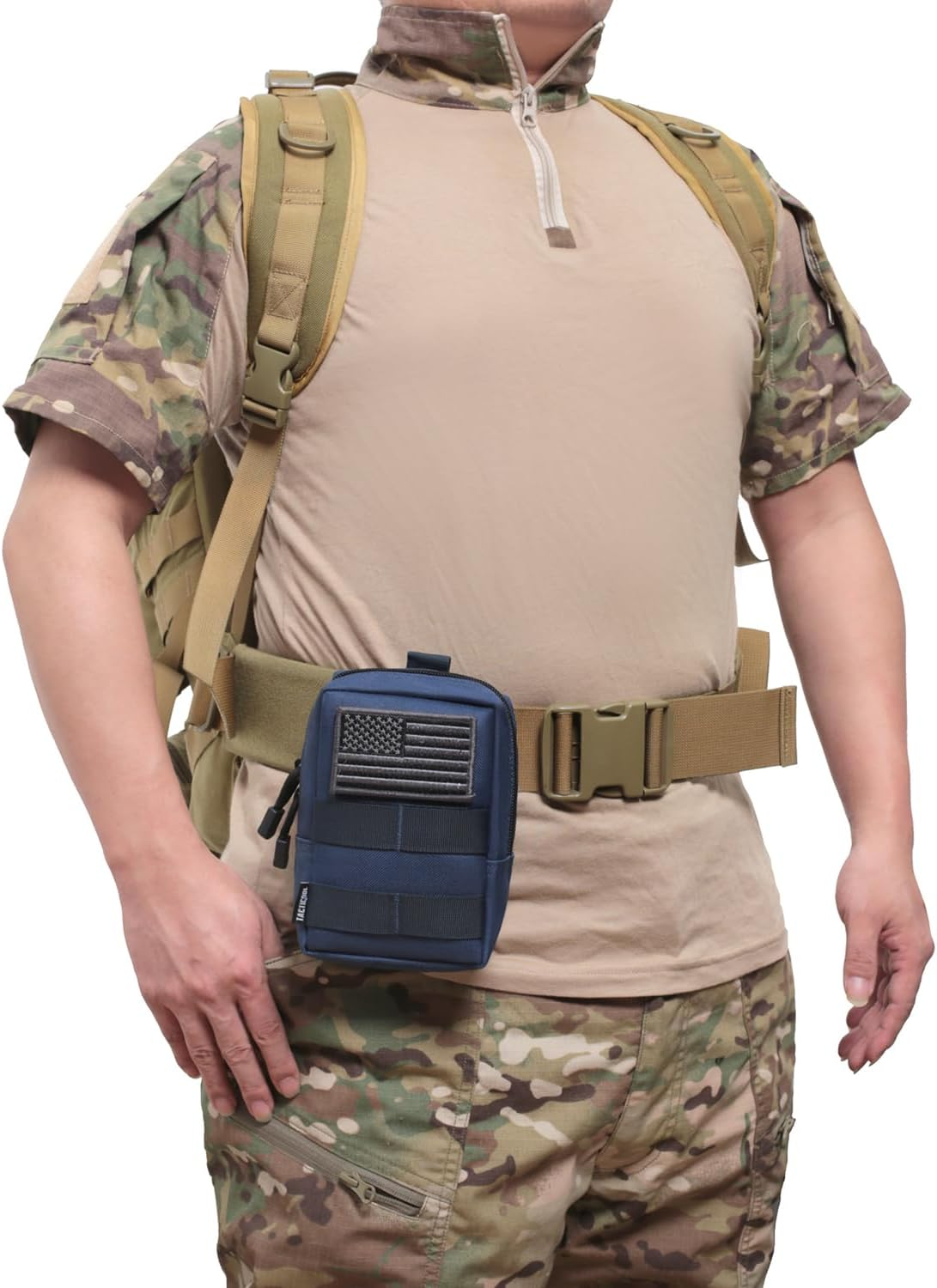 2 Pack Molle Pouches - Tactical Compact Water-Resistant EDC Pouch image number 3