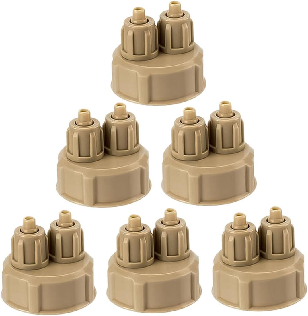 6Pcs DIY Reactor Generator Bottle Cap Reactor Bottle Caps Quick Screw Plastic Caps Difusser Plants Air Diffuser Bottle Caps Equipment Aquarium ABS Engineering Plastic Material image number 4