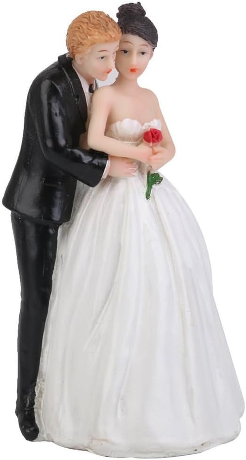 Ibasenice Wedding Couple Ornament Wedding Couple Sculpture Bride Resin Couple Decoration Wedding Cakes Decor Couples Bride and Groom Figures Wedding Decor Crafts Lovers Romantic image number 3