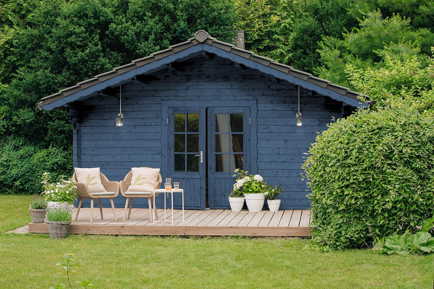 Bondex Premium Woood Stain - Nordic Blue &ndash; Suitable for Interior & Exeterior Wood - Water Based & Hardwearing &ndash; 12 Years Protection - 2.5L image number 1