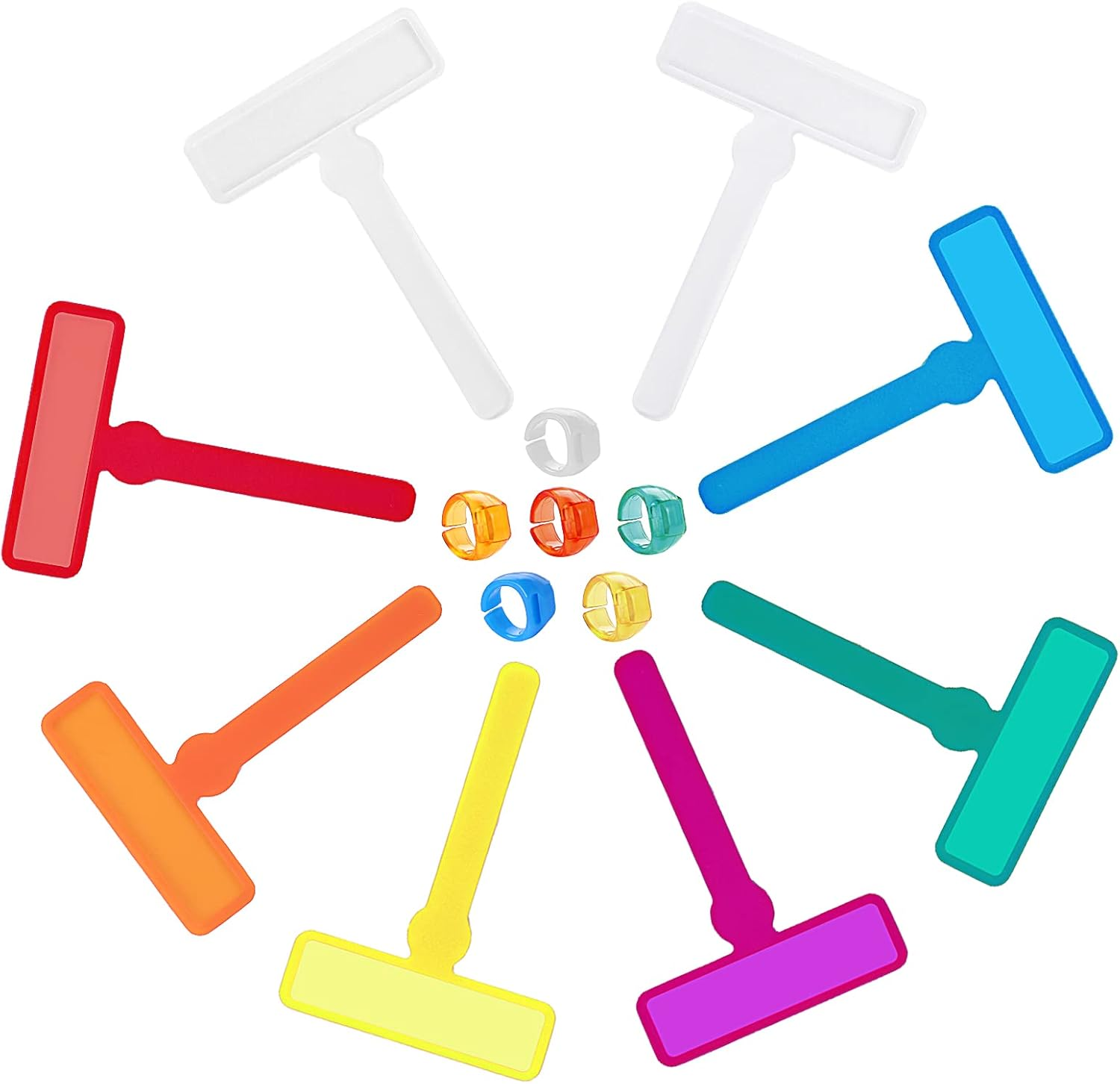 Sliverdew 14Pcs Dyslexia Tools for Kids Guided Reading Strips Tools Colored Highlighter 8Pcs Overlay Strips with 6Pcs Finger Rings Colorful Reading Bookmark Children ADHD Finger Trackers image number 3