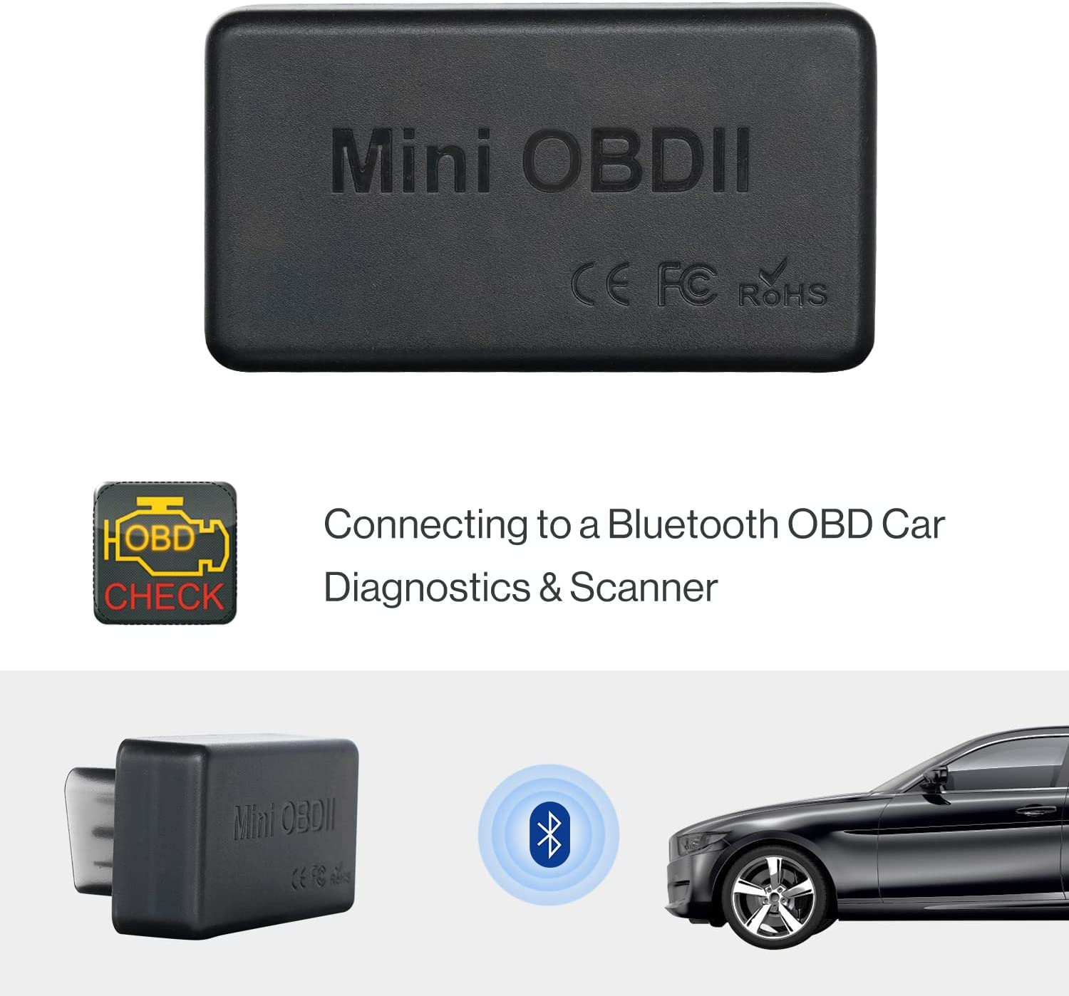 ATOTO Bluetooth OBDII/ OBD2 Car Diagnostic Scanner/Scan Tool M4 & A6 Series Android Car Stereo - Compatible with Torque App image number 4