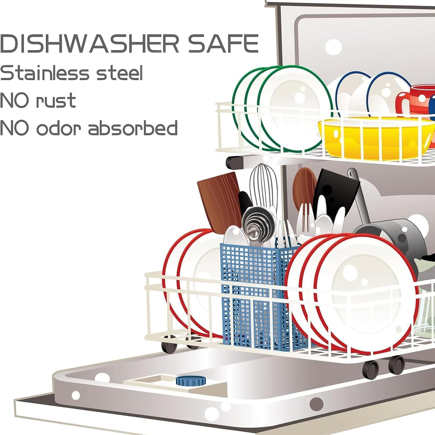 8 Piece Stainless Steel Measuring Spoons and Cups Combo,Stackable Tablespoons Measuring Set Kitchen Gadgets Measuring Cups, Measuring Spoons, Leveler for Cooking & Baking