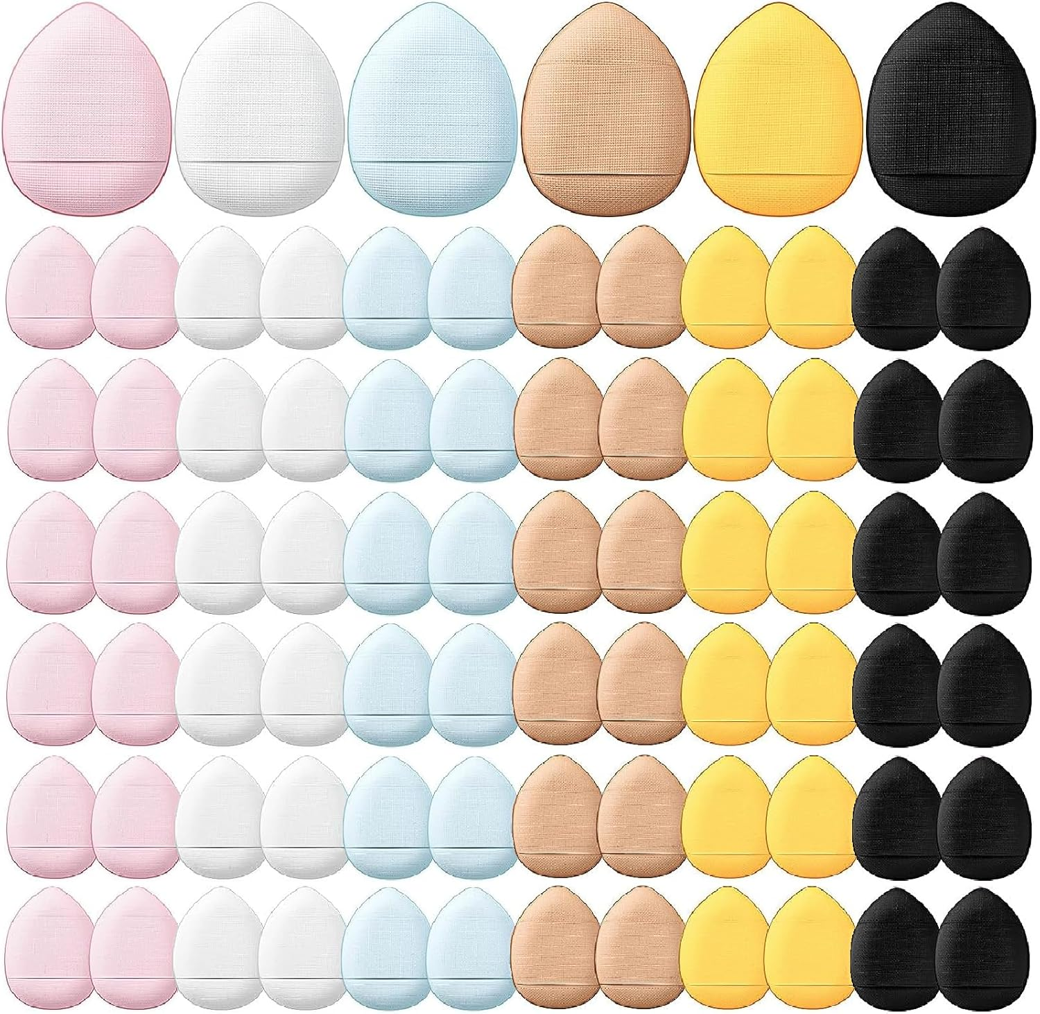 72 Pcs Finger Powder Puff Mini Makeup Sponge Soft Beauty Makeup Blender Puff for Foundation, Face Powder, under Eye Setting, Concealer, Repair Cream, Cosmetic Tool (Cute Colors) image number 2