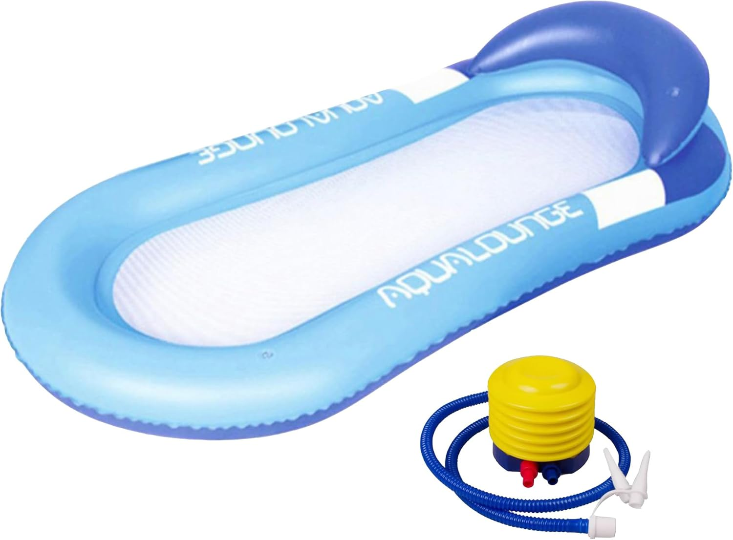 Tanning Pool,Inflatable Floating Row, Collapsible with Backrest,Inflatable Sofa Floating Bed for Adults, Water Lounge Chair Toy, Blue