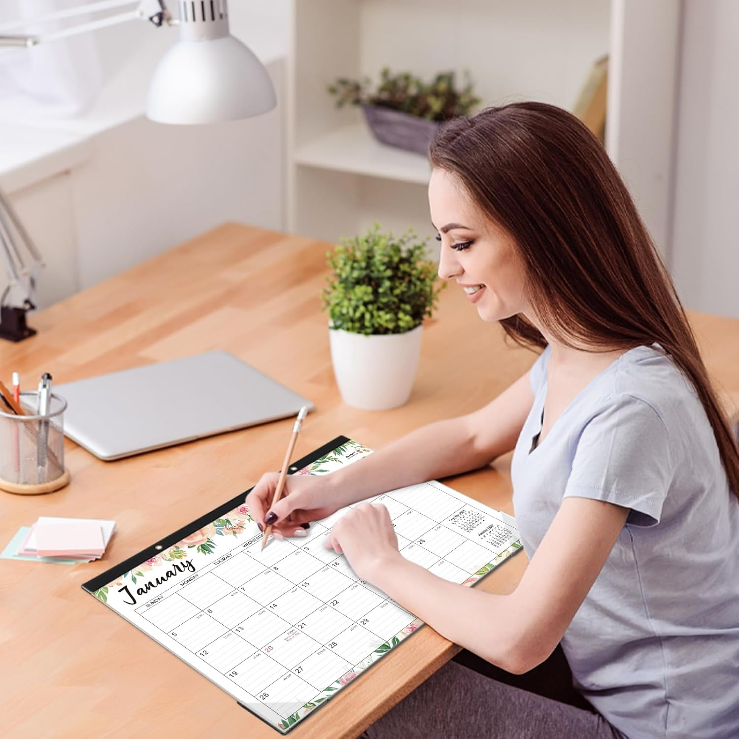 2025-2026 Desk Calendar - Jul 2025 - Dec 2026, 18 Months Large Monthly Desk Calendar, 14.6" X 11.5", Desk Pad, Large Ruled Block, To-Do List & Notes, Best Desk/Wall Calendar for Planning or Organizing