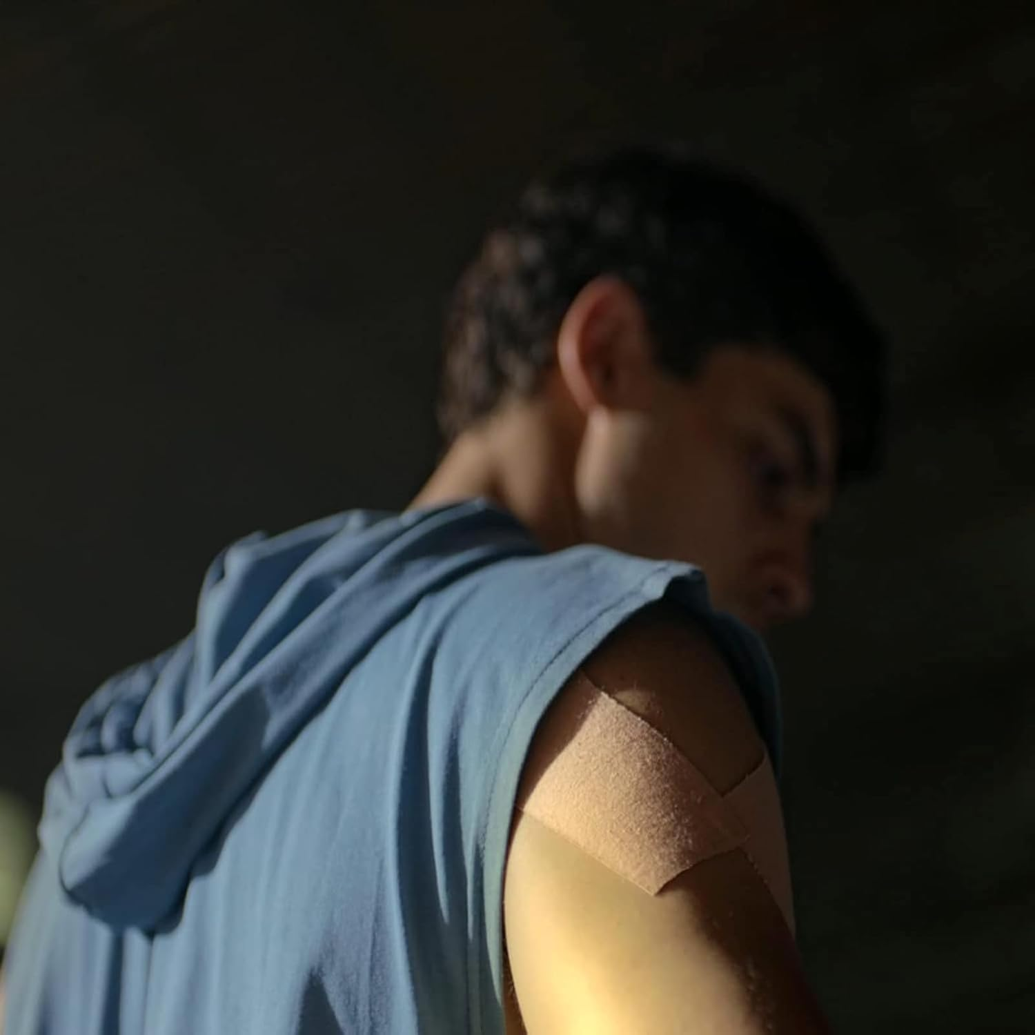 Kinesiology Tape 2 Rolls Elastic Athletic Tape for Shoulder, Knee, Elbow Pain Relief, Water Resistant (Beige) image number 1