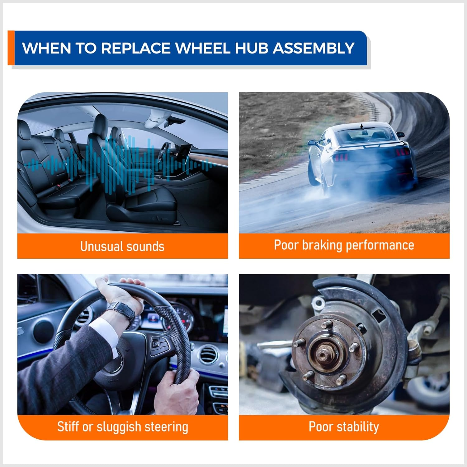 PAROD 513253 2PCS Front Wheel Bearing Hub Assembly Fit for Audi A3 Quattro Q3 TT 12-18 VW Beetle 09-17 CC 07-16 Eos 10-14 Golf 12-13 Golf R 10-14 GTI 05-18 Jetta Passat 08 R32 Rabbit Tiguan W/Abs image number 4