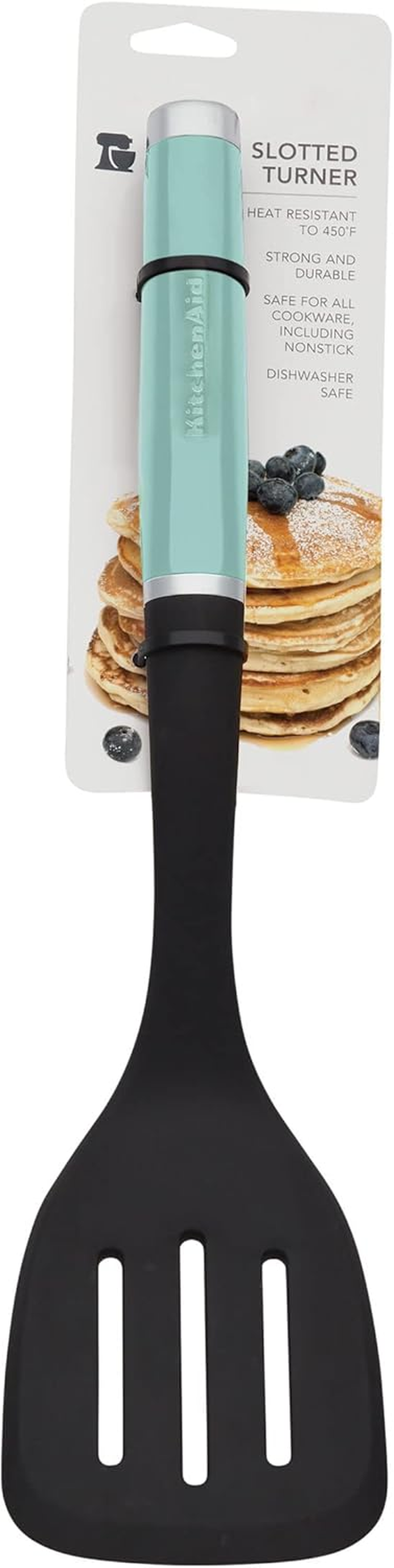 Kitchenaid Classic Nylon Slotted Turner, 13.66-Inch, Aqua Sky image number 5