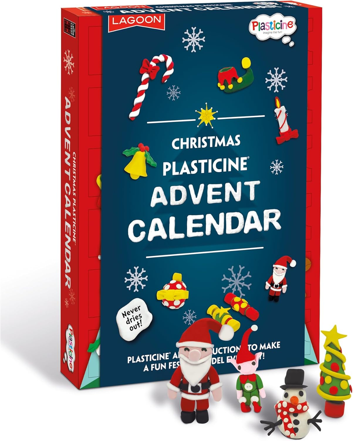 Lagoon Group the 6769 Plasticine Christmas Advent Calendar, Multi image number 5