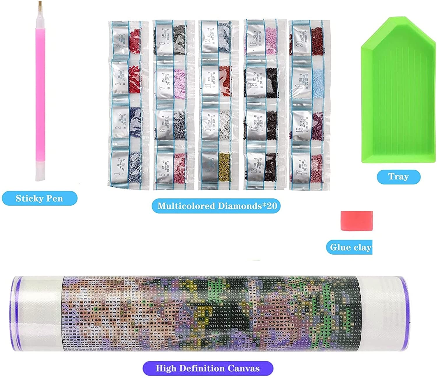 HIGHROCK 5D Diamond Painting Kit, Gem Art and Craft Puzzle, Adults Paint with Diamonds Full Kit, DIY Diamond Art Painting for Wall Decorations.（Villa） image number 2