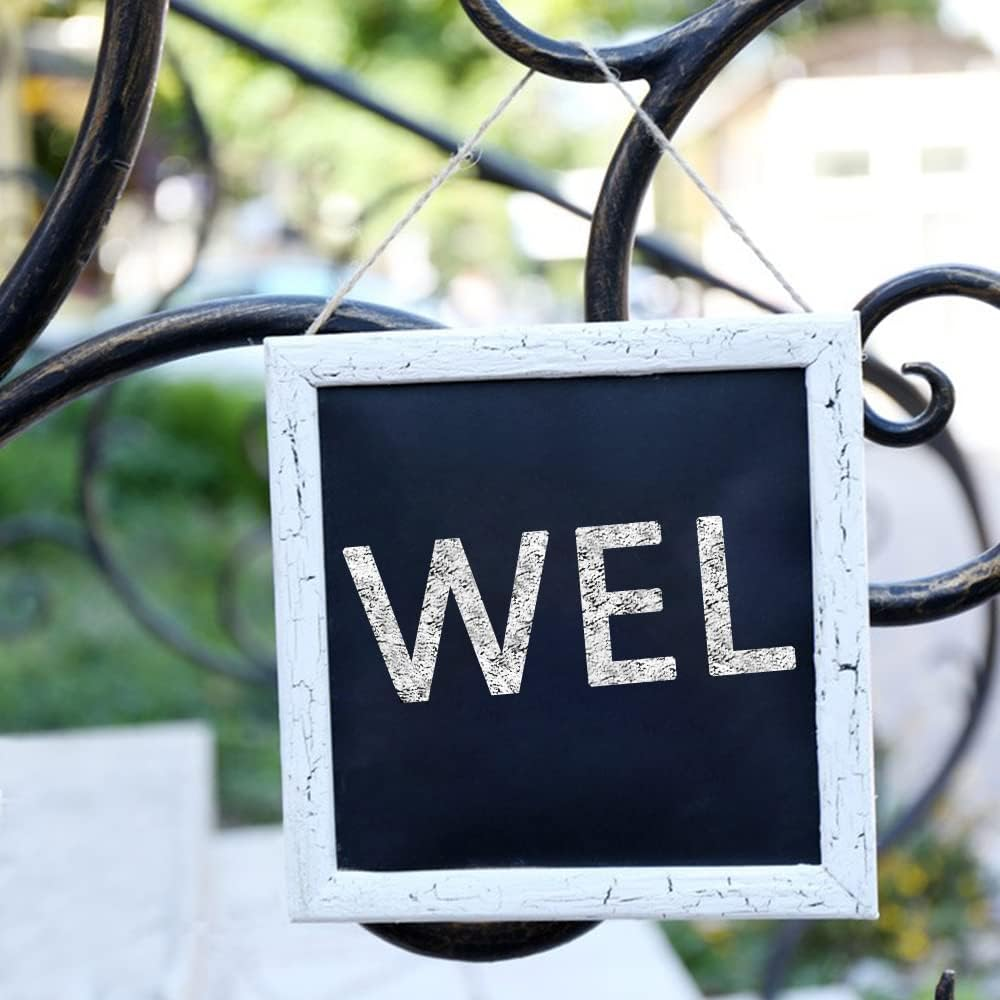 72 Pieces of Alphanumeric Templates, 2 Sets of Letter Templates, Reusable Plastic Hollow Template for Art Board, Wall, Cloth, Stone, Blackboard and Signboard