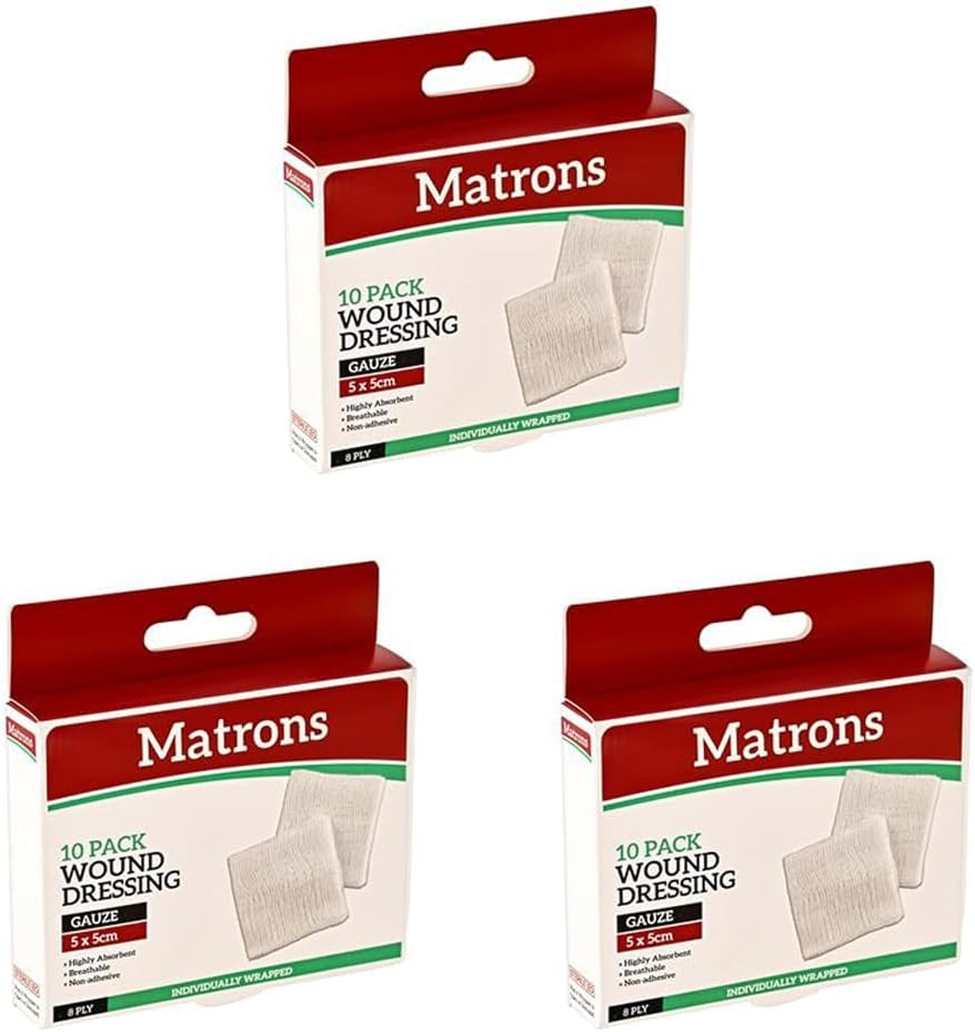 Sterile Gauze Pad 10-Pieces, 5 Cm X 5 Cm Size image number 3