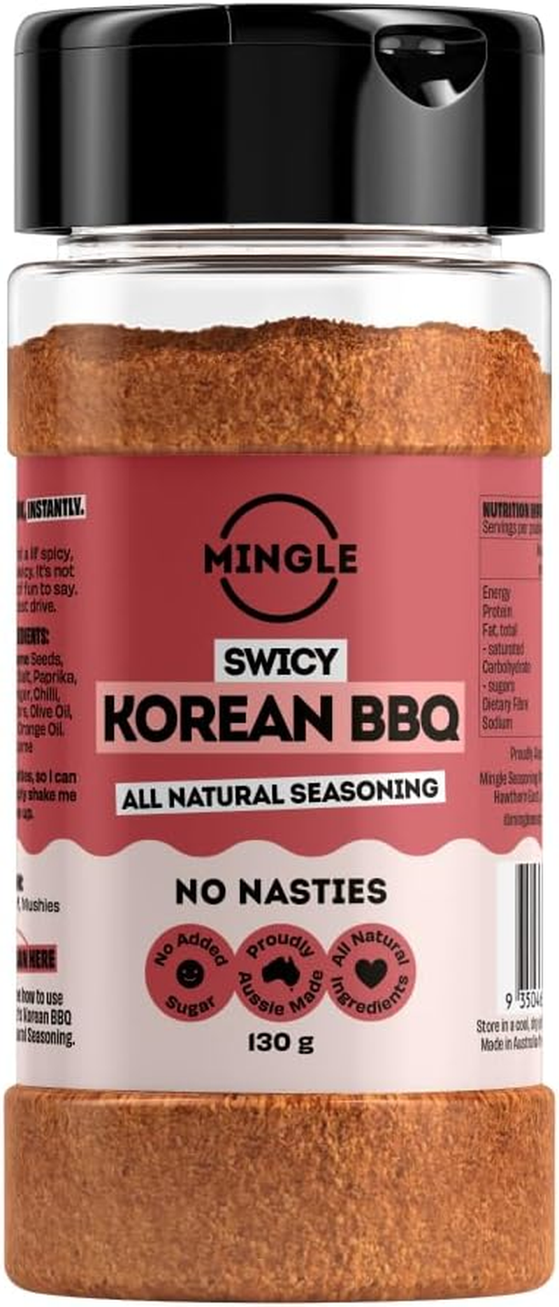 Mingle Seasoning No Nasties Swicy (Sweet + a Lil Spicy) Korean Bbq image number 2
