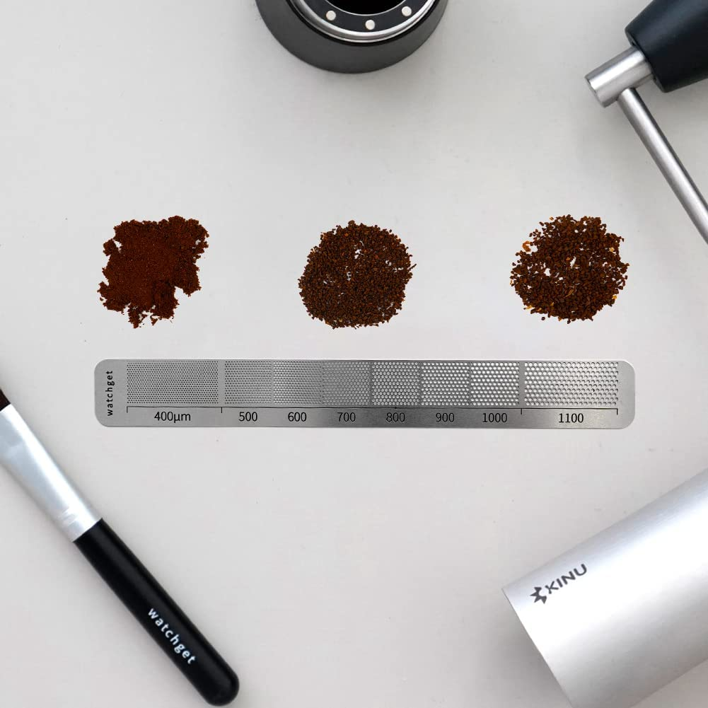Watchget Stainless Steel Precision Coffee Measuring Tool - Ruler for Grind Size, Professional Bean Grinder Accessory image number 2