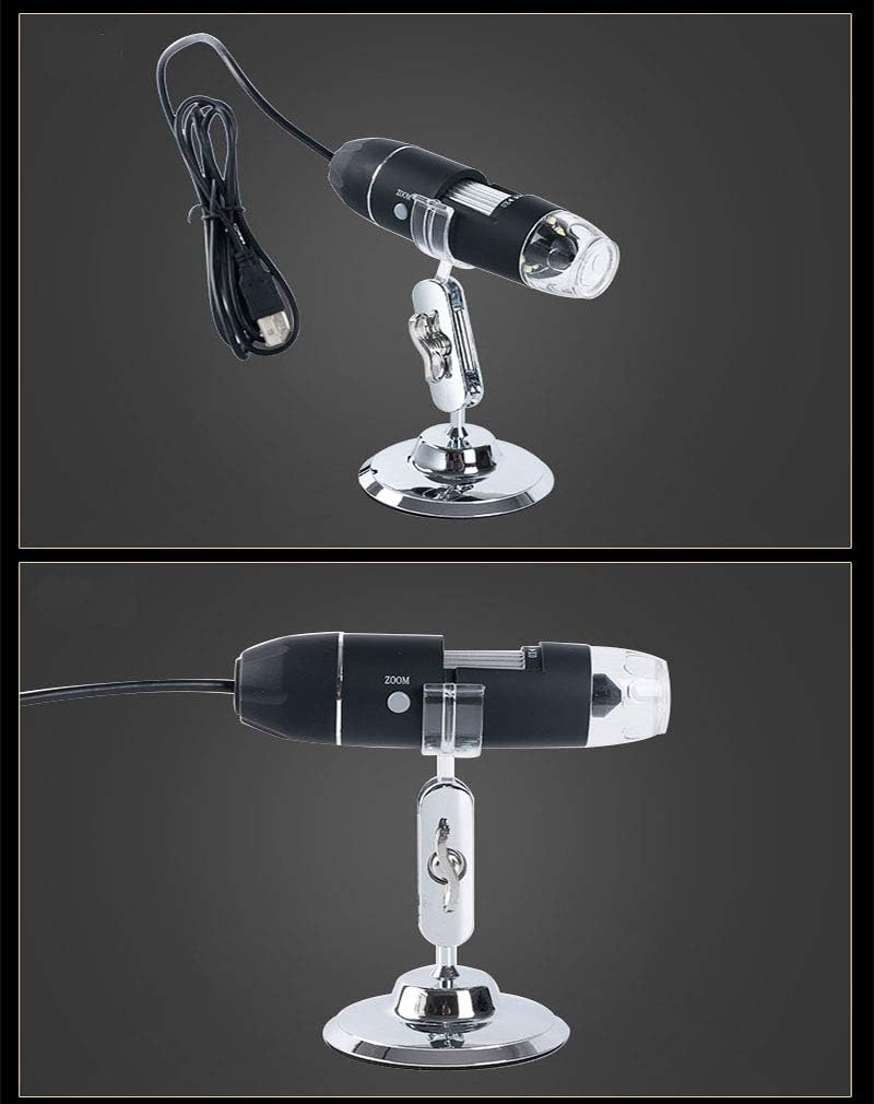 Meichoon 1600X Digital Microscope Electronic Handheld Microscope USB HD Magnifying Camera with 8 LED Lights Compatible with Windows NB03C image number 2