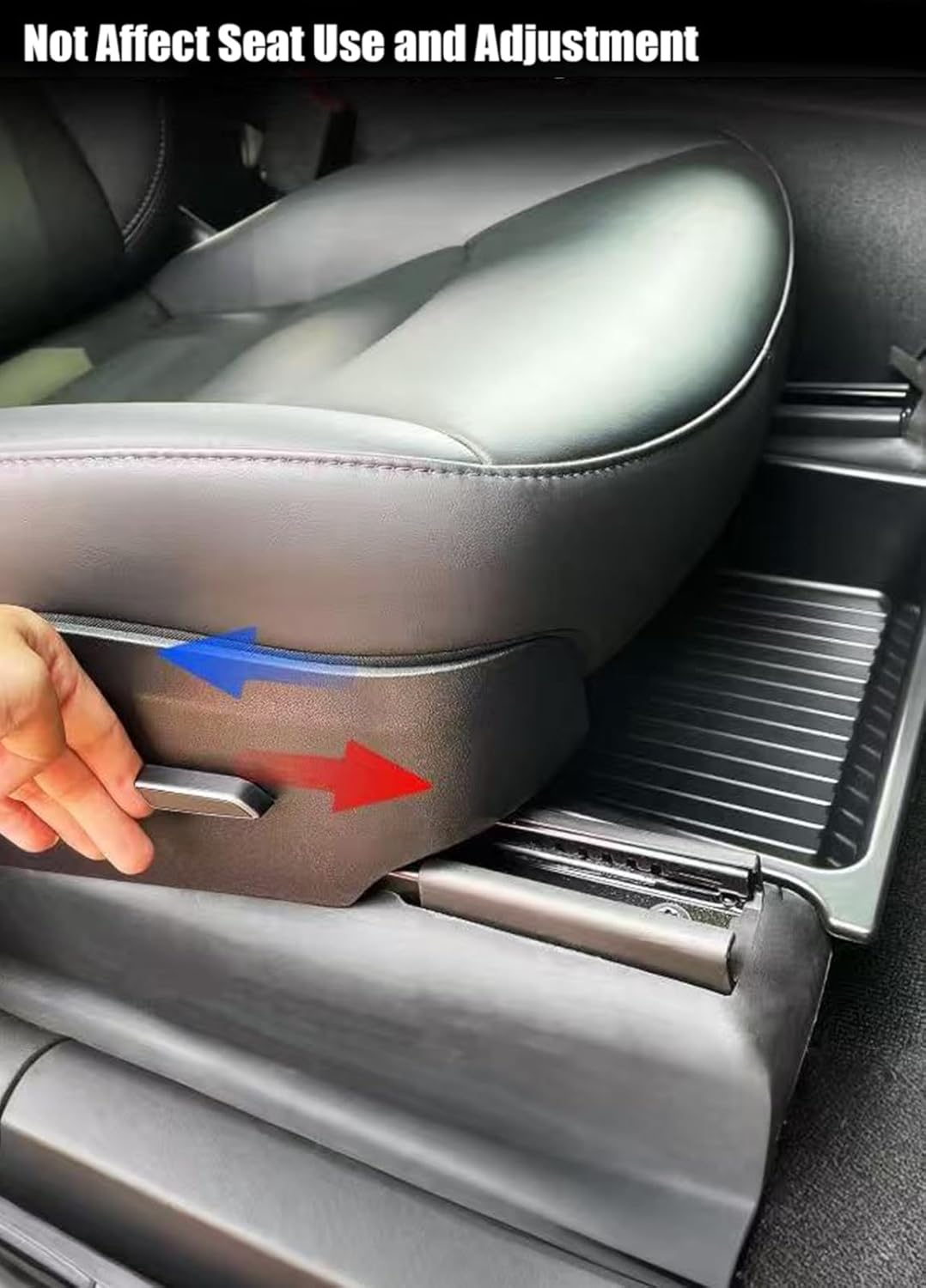 2 Pcs under Seat Storage Compartments for the 2019-2024 Tesla Model Y, with Hidden Storage Trays Designed, Suitable for Washable under Seat Storage of Tesla Model Y Accessories image number 3