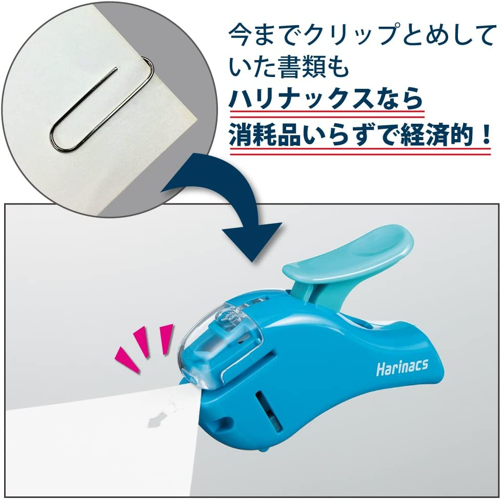 Kokuyo Harinacs Stapleless Stapler, Compact Alpha, up to 5 Sheets Binding, Dark Navy, Japan Import (SLN-MSH305DB) - (Limited Design) Hisubirokoupurin image number 2