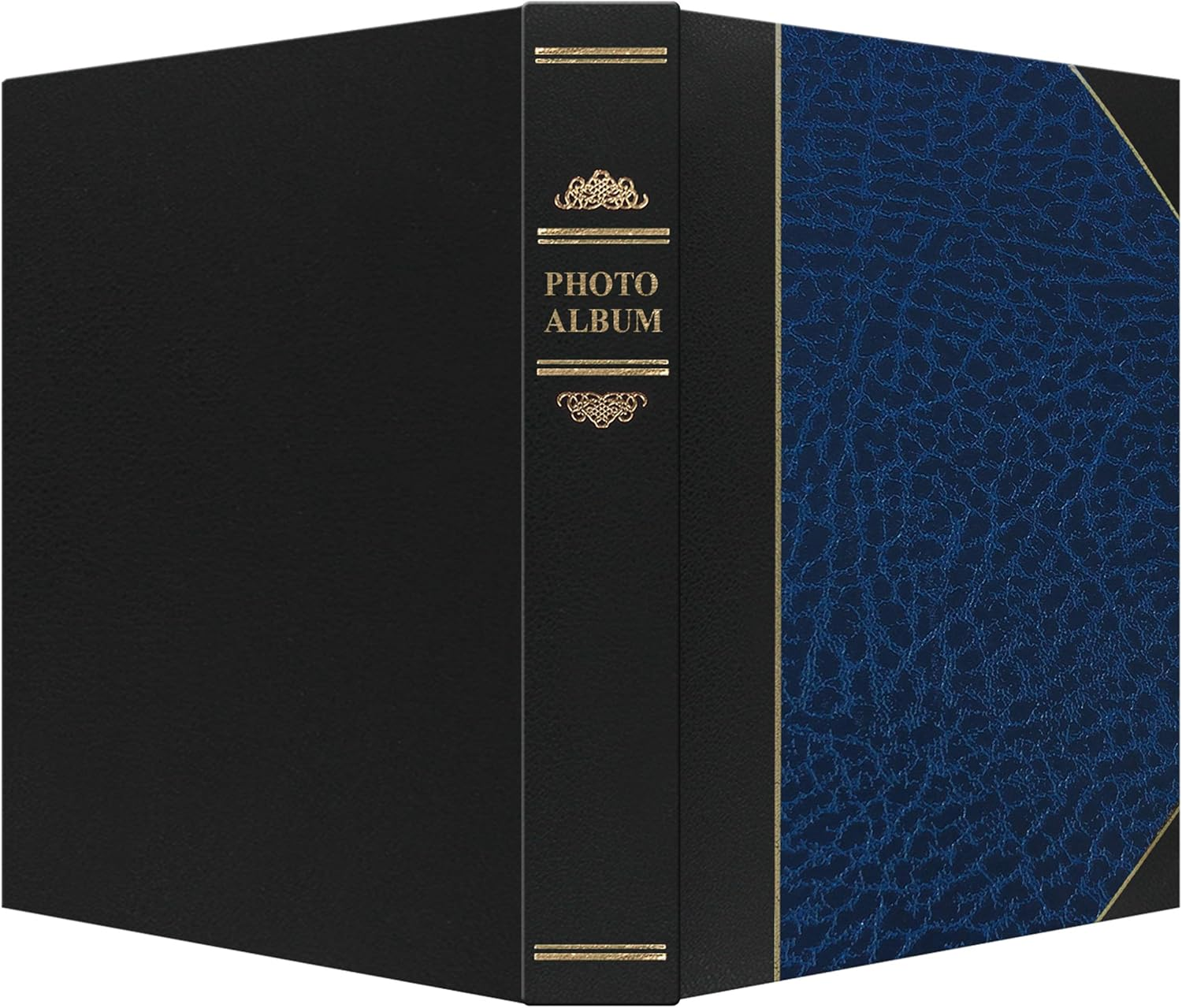 Ledger 50 Memo Pocket 5X7 Photo Album, Blue - Burgundy image number 5