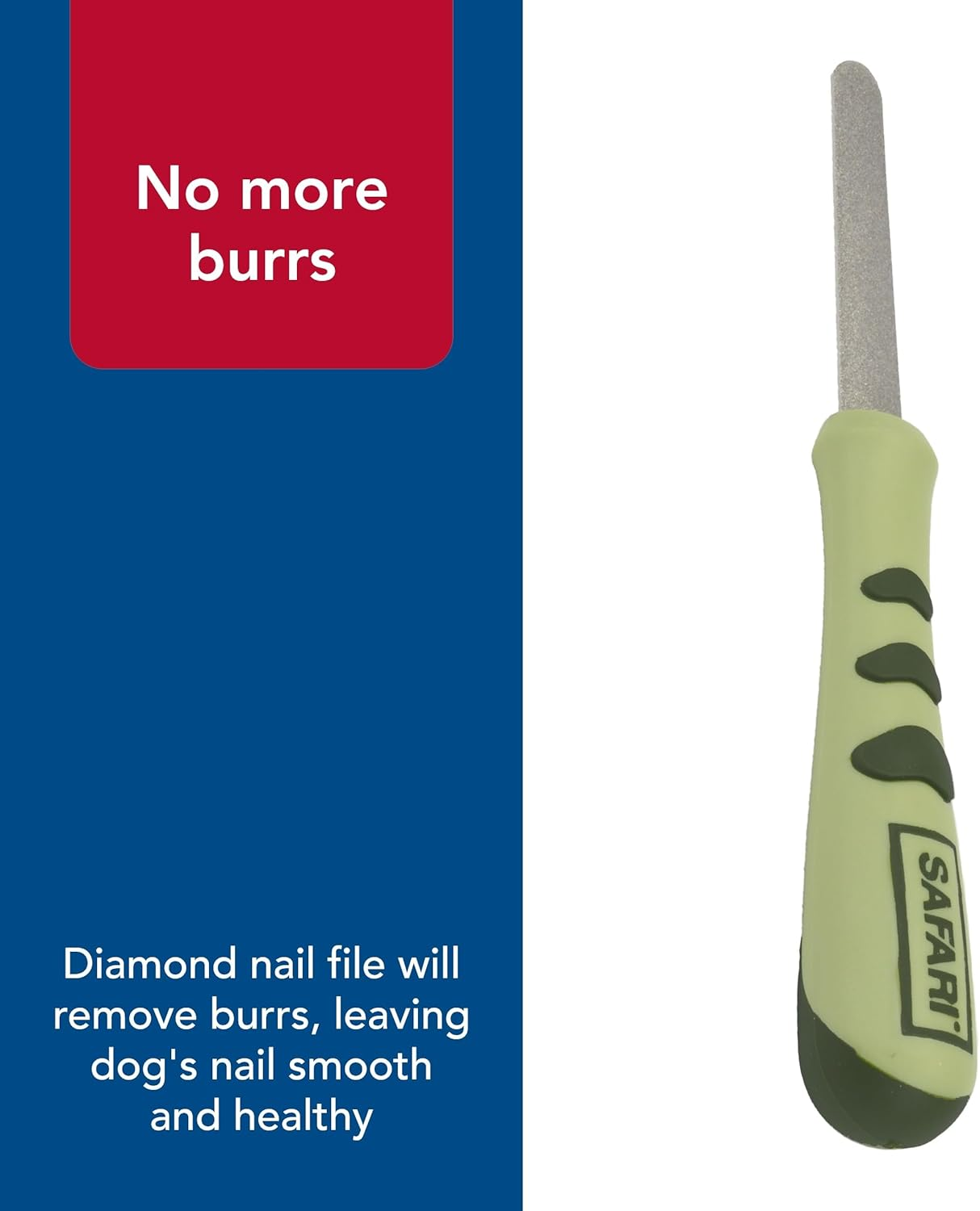 Coastal Pet Safari Dog Diamond Nail File - Diamond Finish for Smooth Nails - Removes Burs from Outdoor & Indoor Dogs - One Size image number 4