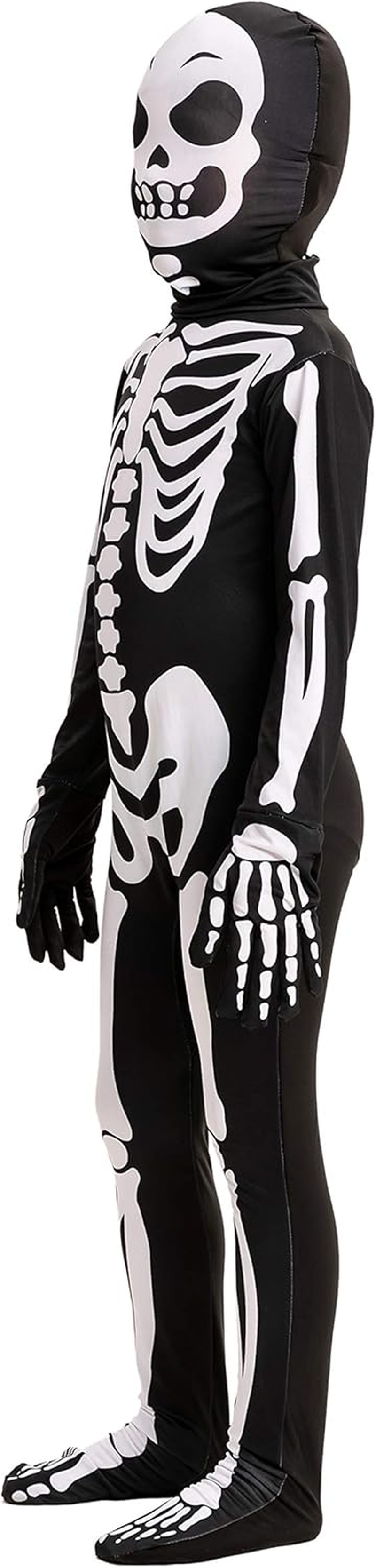 Spooktacular Creations Boy Halloween Skeleton Costume, Halloween Skeleton Costume for Kids, Bone Outfit, Bone Jumpsuit image number 4