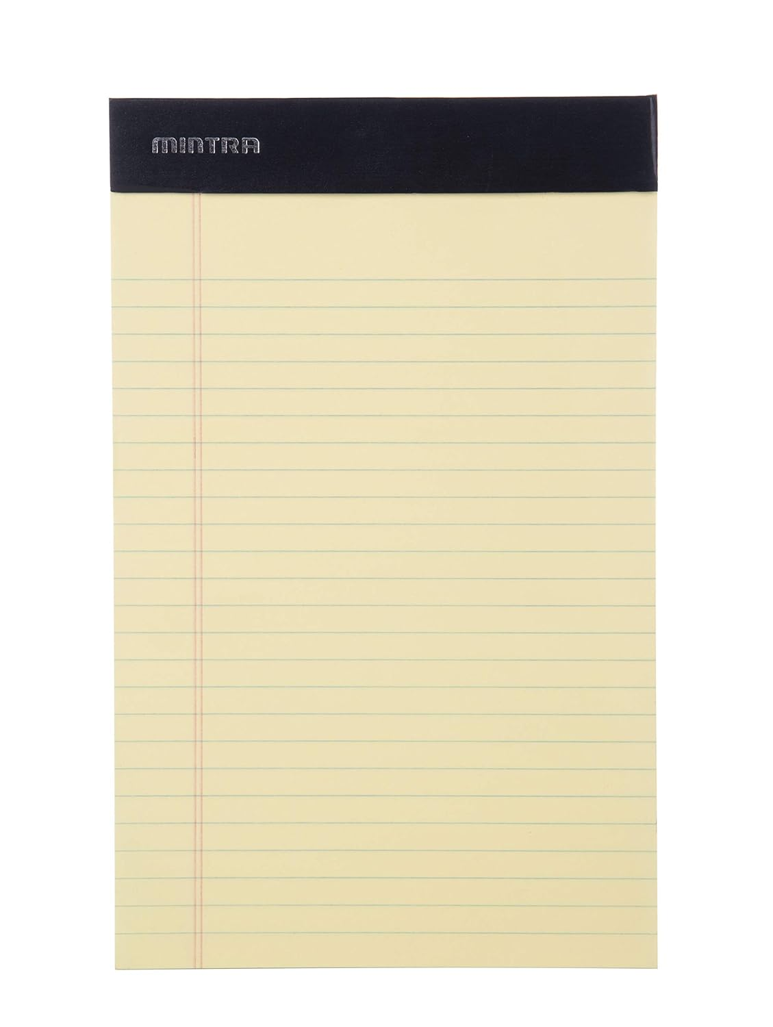 Mintra Office Legal Pads - ((Basic Canary 6Pk, 5In X 8In, Narrow Ruled)) - 50 Sheets per Notepad, Micro Perforated Writing Pad, Notebook Paper for School, College, Office, Business image number 1