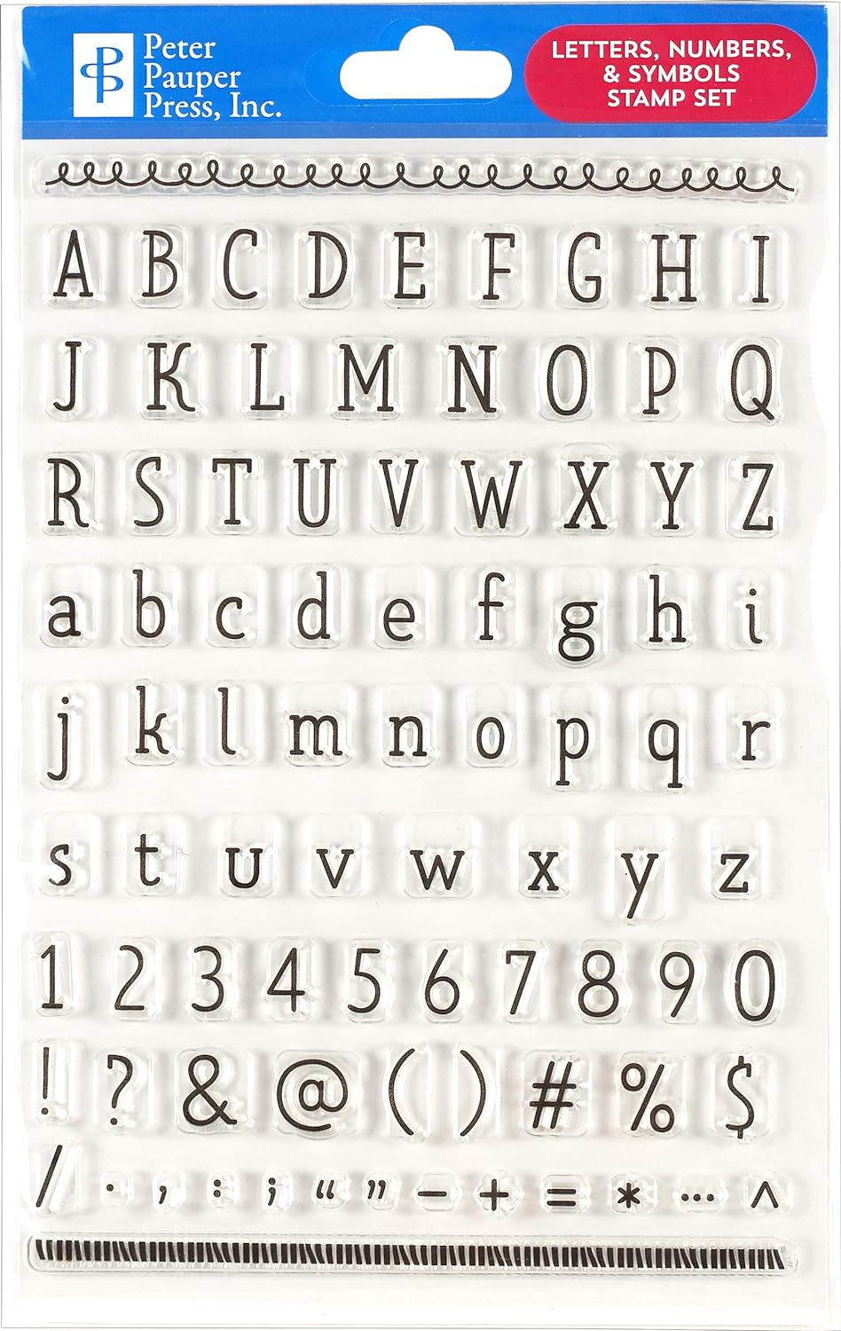 Letters, Numbers, & Symbols Clear Stamp Set (86 Individual Stamps) image number 1