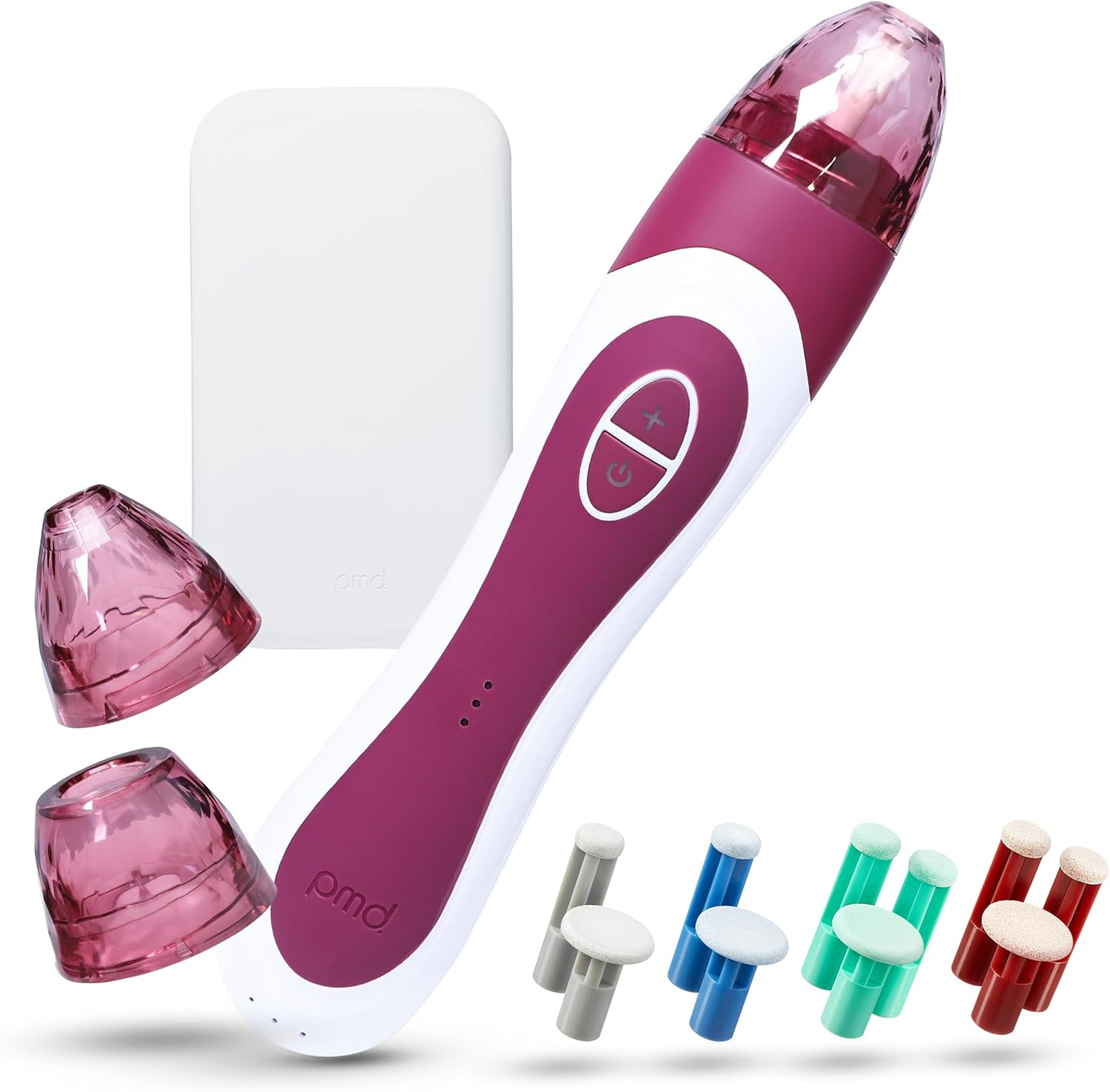 PMD Personal Microderm Elite Pro - At-Home Microdermabrasion Machine with Kit for Face & Body - Exfoliating Crystals and Vacuum Suction for Fresh and Radiant Skin - High, Moderate, & Low Speed and Suction Options