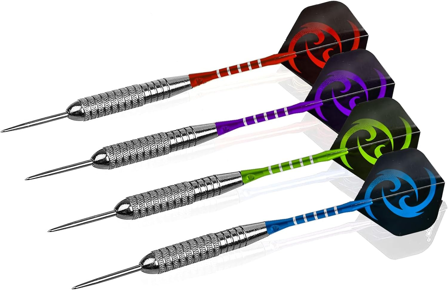 Steel Tip Darts with Aluminum Shafts Sharpener Tool Extra Flights and Protectors(22G/20G) image number 5