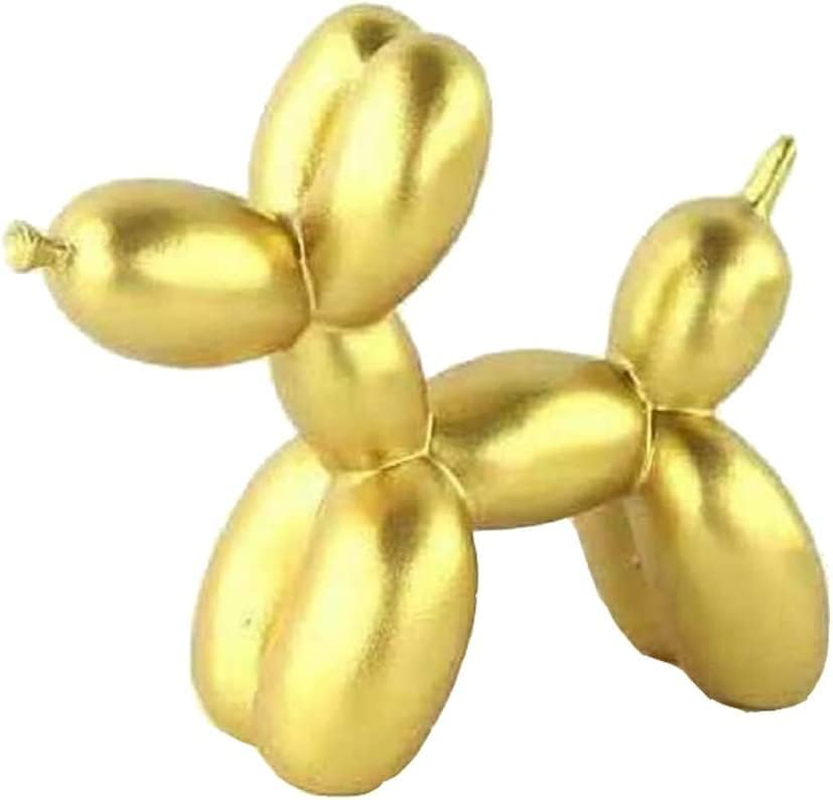 Resin Balloon Dog Sculpture,Creative Cute Animal Crafts Figurine Shaped Statue Art Sculpture Modern Desktop Ornament Decoration for Home Bedroom Living Room & Office Decor(Glod,8/ X8/ X3/) image number 2