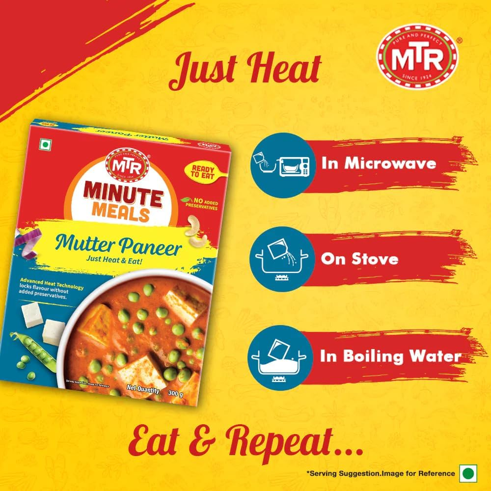 MTR Ready-To-Eat Mutter Paneer, 300 G image number 5