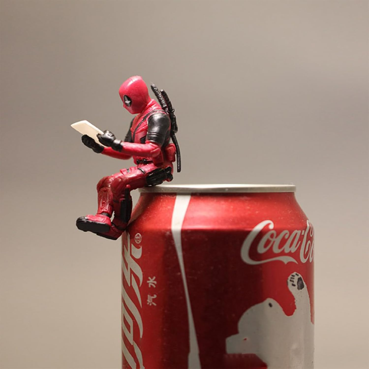 1PCS Deadpool Model Ornaments Home Office Desk Charm Christmas Ornaments Auto Motorcycle Truck Decoration（Sitting Style） image number 6