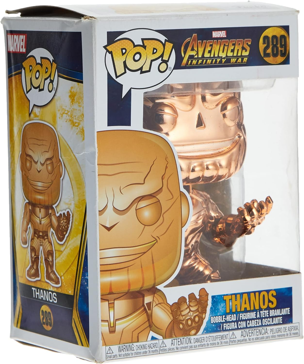 Funko Pop! Avengers 3 Infinity War - Thanos Orange Chrome Vinyl Figure, 10 Cm Height