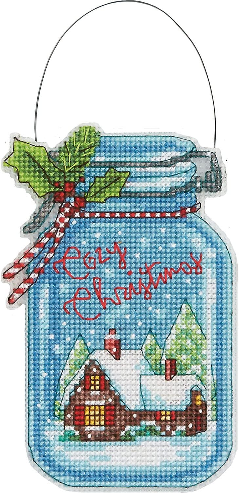 Dimensions Christmas Jar Ornaments Counted Cross Stitch Kit, 18 Cm image number 3