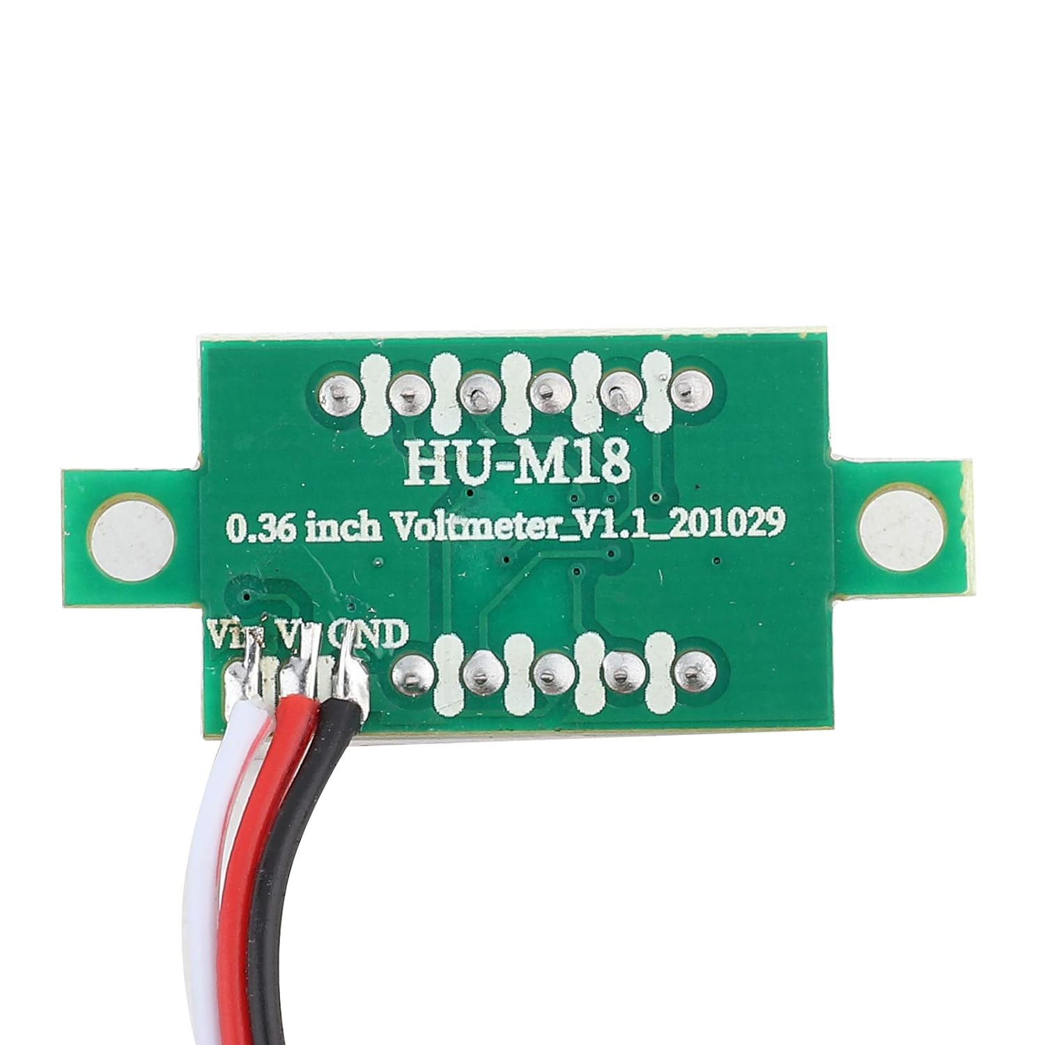 5Pcs DC 4-30V Mini Digital Voltmeter Three‑Wire LED Voltmeter Display with Reverse Polarity Protection and Accurate Pressure Measurement Voltage Tester 3 * Red1 * Blue1 * Green| Digital Display image number 5