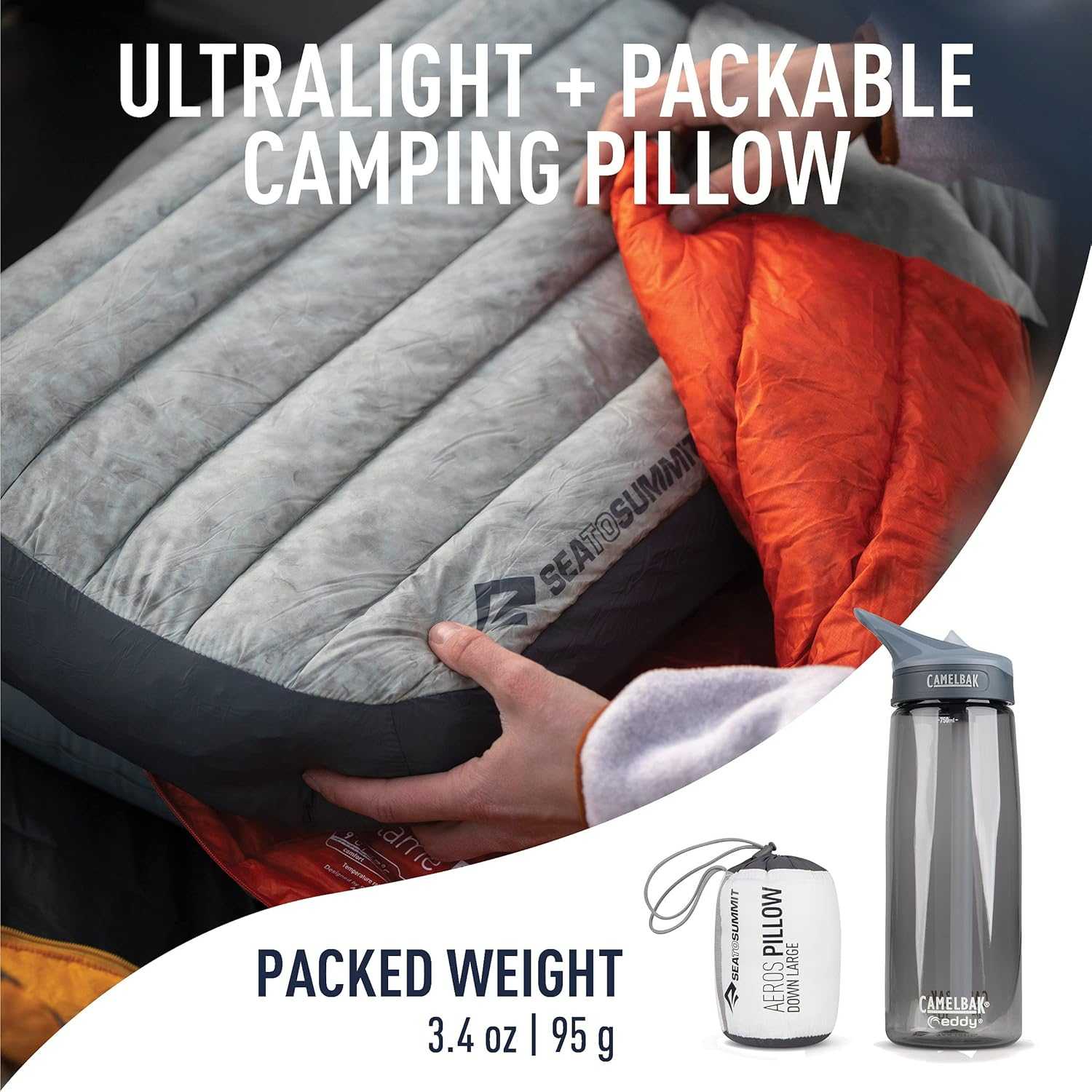 Sea to Summit Aeros down Pillow, Grey, Large