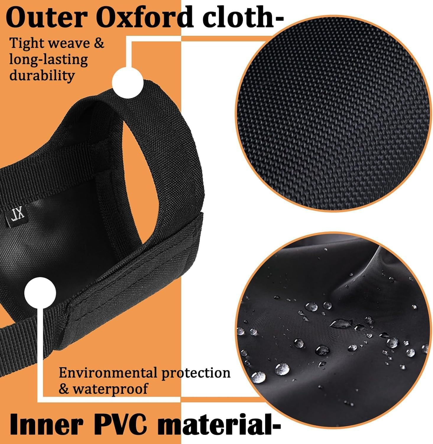 Short Snout Dog Muzzle, Small Muzzle for Chihuahua Shih Bully Boxer Puppy, Soft Fabric Muzzles for Grooming Vet Visits, Prevent Biting Chewing Fighting (Black, L) image number 2