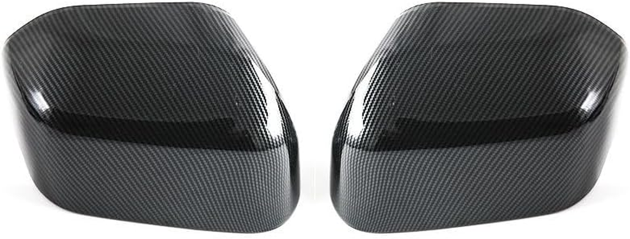 For BYD Shark 6 2024 2025 ABS Carbon Fiber/Bright Black/Matte Black Mirror Cover - Scratch Resistant, 3M Adhesive, Side Mirror Protection (Bright Black)