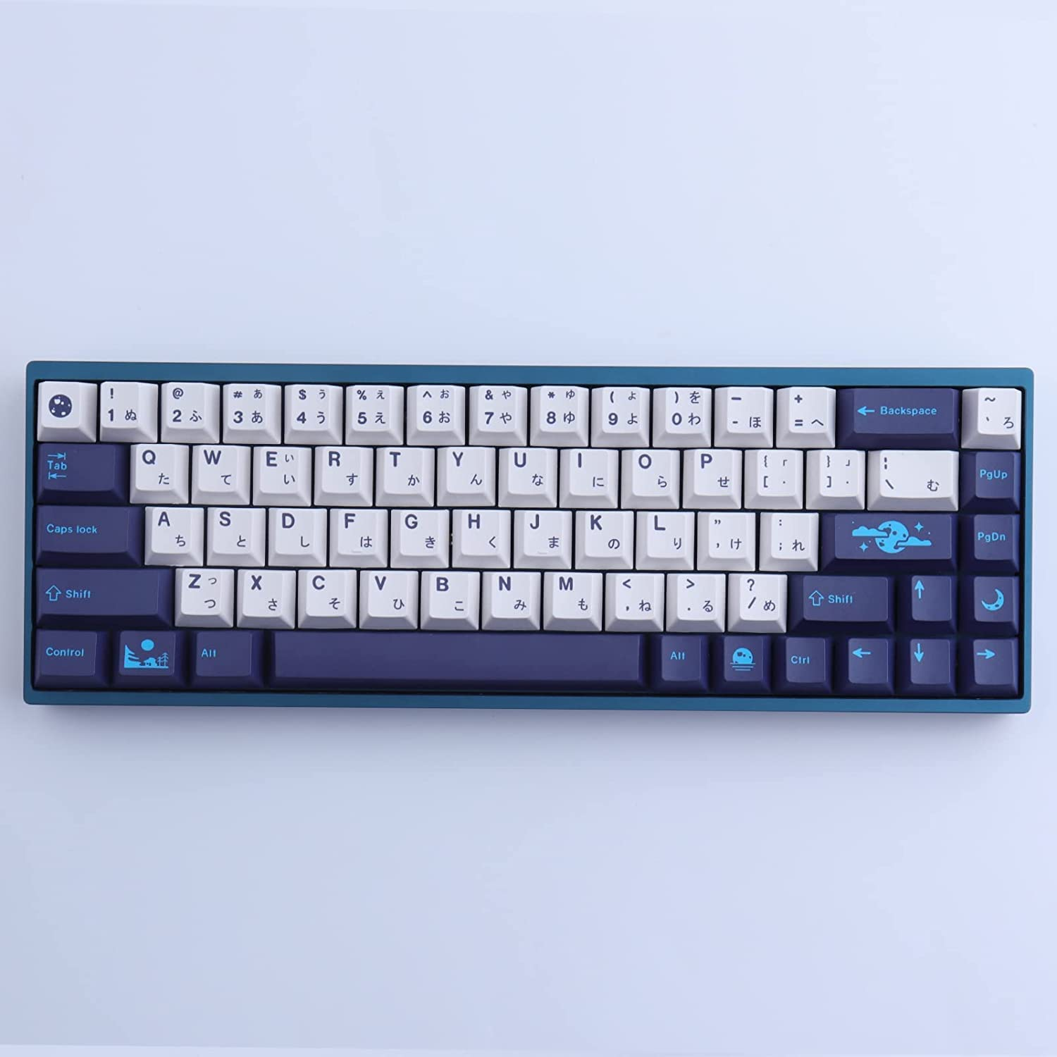 PBT Keycaps,134 Keys Dye Sublimation Cherry Profile Keycaps with 7U Spacebar Custom PBT Keycap Set Japanese Keycaps for Cherry MX Switches Mechanical Keyboards image number 4