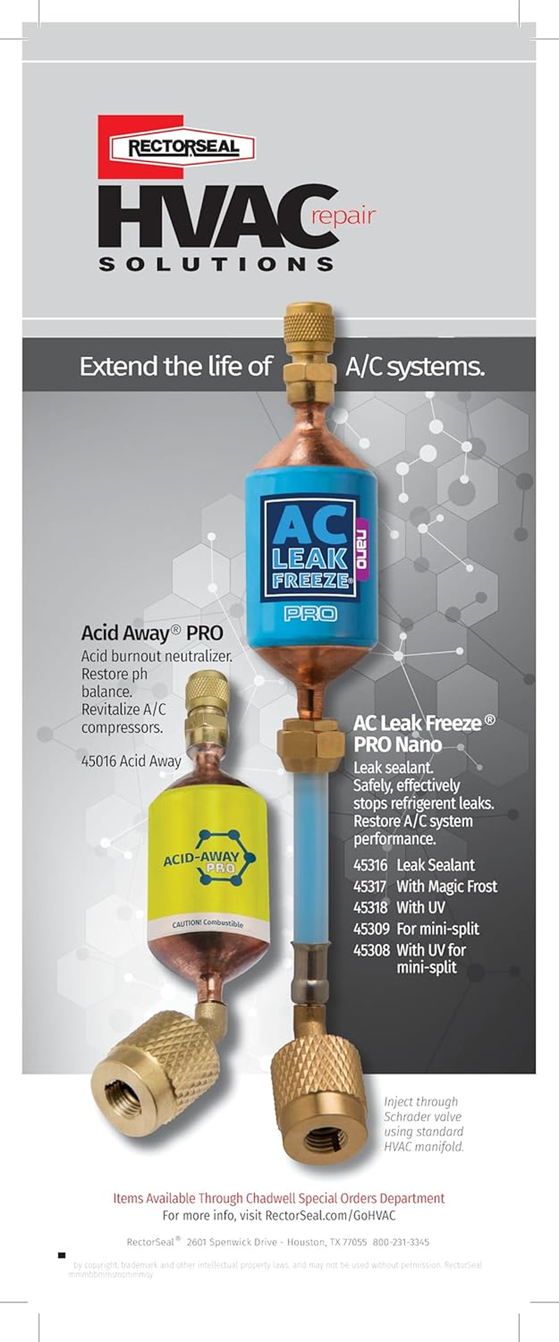 Rectorseal 45316 AC Freeze PRO Nano Leak Sealer, 1.5 Oz, Blue image number 2