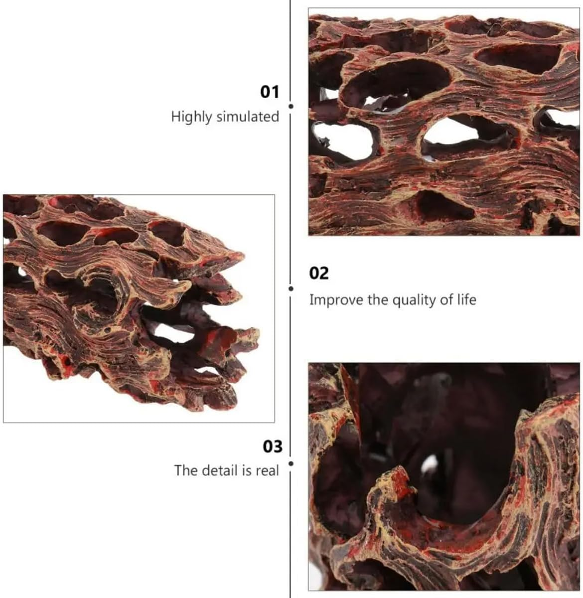 AIMALL Creative Shrimp House Decoration, Resin DIY Climbing Pet Decoration, Aquarium Landscape Castle, Fish and Shrimp Escape House, 4.13In and 6.10In - Large image number 5
