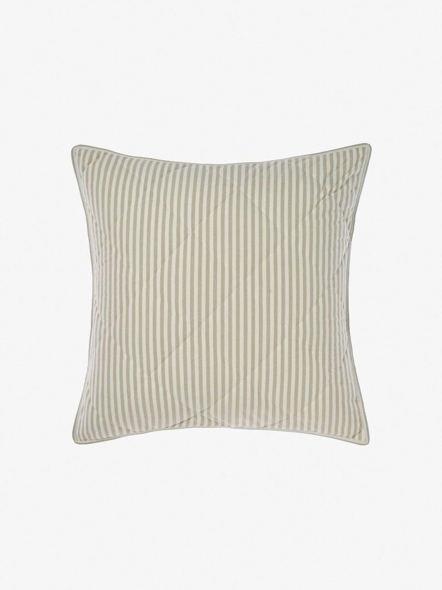 Linen House Classic Stripe European Pillowcase, Rose, 65 X 65 Cm Size