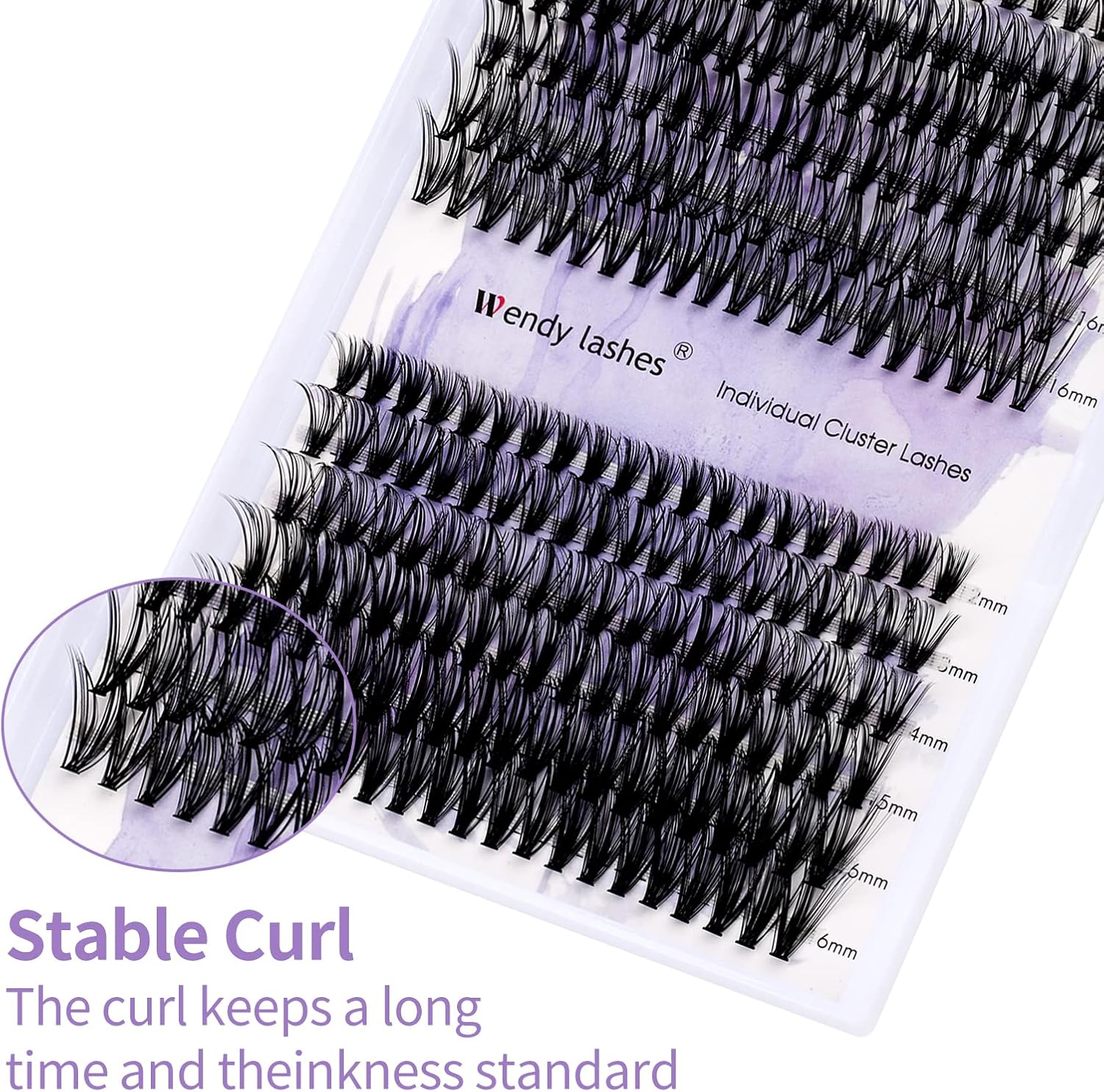 Cluster Eyelashes 30D/40D 240PCS 12-16Mm Mixed Individual Lashes C/D Curl 0.07Mm Matte Black Cluster Eyelash Extensions Soft Lightweight Individual Lashes Cluster 3D Effect (30/40D-C, 12-16Mm Mixed) image number 2